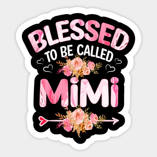 mimi - blessed to be called mimi Sticker by Bagshaw Gravity